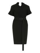 Marni Belted Waist Dress Marni Belted Waist Dress - black