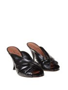 L'autre Chose Mules In Painted Nappa L'Autre Chose Mules In Painted Nappa - Black