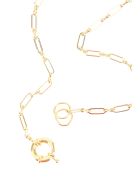 Timeless Pearly Chain Necklace With Medallions Timeless Pearly Chain Necklace With Medallions - GOLD (Gold)