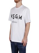 White Cotton T-shirt MSGM White Cotton T-shirt - White