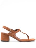 L'Autre Chose Brown Suede Leather Sandals L'Autre Chose Brown Suede Leather Sandals - Brown