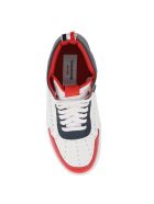 Thom Browne Basketball Hi-top Tricolour Sneakers Thom Browne Basketball Hi-top Tricolour Sneakers - RWB WHT (White)