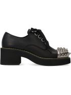 Miu Miu Leather Lace-up Shoes Miu Miu Leather Lace-up Shoes - black