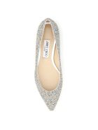 Jimmy Choo Glitter Romy Flats Jimmy Choo Glitter Romy Flats - SILVER MULTI (Silver)