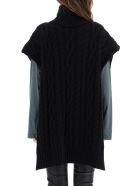 Telfar Sleeveless Cable-knit Sweater Telfar Sleeveless Cable-knit Sweater - BLACK (Black)