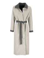 Loro Piana Kerrin Coat With Belt Silver Grey Loro Piana Kerrin Coat With Belt Silver Grey - Silver/grey