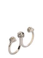Alexander McQueen Double Skull Ring Alexander McQueen Double Skull Ring - ARGENTO