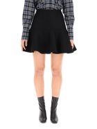 Patou 3d Mini Skirt In Boiled Wool Patou 3d Mini Skirt In Boiled Wool - BLACK (Black)