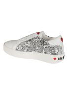 Love Moschino Logo Printed Sneakers Love Moschino Logo Printed Sneakers - White
