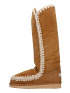 Mou Eskimo 40 Low Heels Boots In Leather Color Suede Mou Eskimo 40 Low Heels Boots In Leather Color Suede - leather color