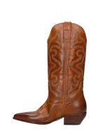 Elena Iachi Texan Boots In Leather Color Leather Elena Iachi Texan Boots In Leather Color Leather - leather color