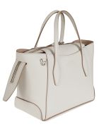 Tod's Aos Zip Media Shopper Bag Tod's Aos Zip Media Shopper Bag - Gesso