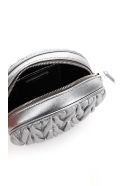 Miu Miu Quilted Round Mini Bag Crystal Chain Miu Miu Quilted Round Mini Bag Crystal Chain - CROMO (Silver)