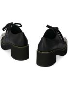 Miu Miu Leather Lace-up Shoes Miu Miu Leather Lace-up Shoes - black