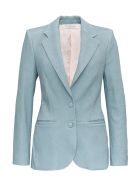 Philosophy di Lorenzo Serafini Single Breasted Leather Blazer Philosophy di Lorenzo Serafini Single Breasted Leather Blazer - Light blue