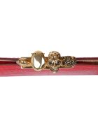 Alexander McQueen Skull Four-ring Flat Pouch Alexander McQueen Skull Four-ring Flat Pouch - ROSSO