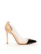 Gianvito Rossi Two-tone Plexi Pumps Gianvito Rossi Two-tone Plexi Pumps - BLACK TRASP NUDE (Black)