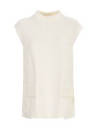 Sacai Suiting Pullover W/ribbed Bottom And Collar Sacai Suiting Pullover W/ribbed Bottom And Collar - Off White