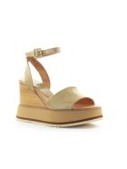 Paloma Barceló Gisele Lory Beige Wedge Sandal Paloma Barceló Gisele Lory Beige Wedge Sandal - Taupe