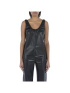Nanushka Yael Vegan Leather Tank Top Nanushka Yael Vegan Leather Tank Top - BLACK