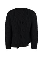 Alexander McQueen Crew-neck Wool Sweater Alexander McQueen Crew-neck Wool Sweater - black