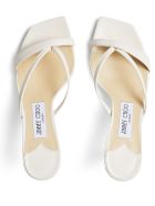 Maelie White Leather Mules Jimmy Choo Maelie White Leather Mules