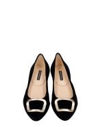 Fabio Rusconi Ballet Flats In Black Velvet Fabio Rusconi Ballet Flats In Black Velvet - black