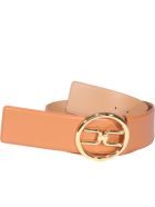 Logo Buckle Belt Elisabetta Franchi Logo Buckle Belt - Cuoio