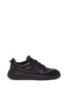 Givenchy Black Leather Sneakers With Contrasting Logo Givenchy Black Leather Sneakers With Contrasting Logo - Nero