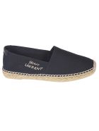 Saint Laurent Embroidered Logo Espadrillas Saint Laurent Embroidered Logo Espadrillas - Black