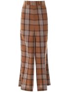 A.W.A.K.E. Mode Checkered Pant Skirt A.W.A.K.E. Mode Checkered Pant Skirt - BROWN BEIGE WHITE CHECK (Brown)