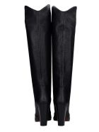 Golden Goose Michelle High Texan Boots In Black Leather Golden Goose Michelle High Texan Boots In Black Leather - black