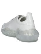 Jimmy Choo White Leather Diamond Sneakers Jimmy Choo White Leather Diamond Sneakers - White