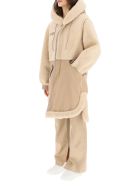Mr & Mrs Italy Cotton Parka With Leather And Shearling Inserts Mr & Mrs Italy Cotton Parka With Leather And Shearling Inserts - CAPPUCCINO BEIGE (Beige)