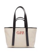 Off-White Tote Commercial Shopper In Canvas Off-White Tote Commercial Shopper In Canvas - Beige