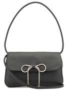 RED Valentino Pebbled Leather Shoulder Bag RED Valentino Pebbled Leather Shoulder Bag - Black