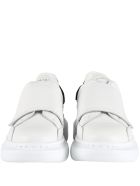 Touch-strap Extended Sole Sneakers Alexander McQueen Touch-strap Extended Sole Sneakers - Bianco/nero