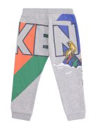 Kenzo Kids Stretch Cotton Track-pants Kenzo Kids Stretch Cotton Track-pants - grey