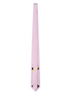 Salvatore Ferragamo Silk Tie With Micro Pattern Salvatore Ferragamo Silk Tie With Micro Pattern - Pink