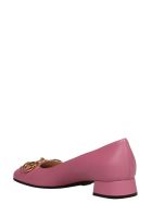 Gucci Clamp Leather Ballerinas Gucci Clamp Leather Ballerinas - Pink & Purple