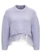 Philosophy di Lorenzo Serafini Sweater With Feathers Philosophy di Lorenzo Serafini Sweater With Feathers - Violet