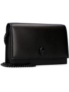 Alexander McQueen Leather Clutch With Strap Alexander McQueen Leather Clutch With Strap - black