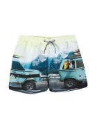 Molo Light Blue Teen Bermuda Shorts Molo Light Blue Teen Bermuda Shorts - Azzurro