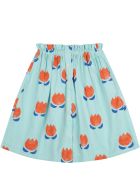 Bobo Choses Green Skirt For Girl With Flowers Bobo Choses Green Skirt For Girl With Flowers - Green