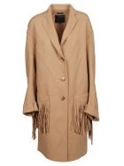 R13 Cappotto Fringe Raw Cut R13 Cappotto Fringe Raw Cut - Camel