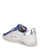 White Leather Super-star Sneakers Golden Goose White Leather Super-star Sneakers - WHITE/ROYAL BLUE/BLACK/SILVER