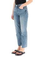RE/DONE High Rise Stove Pipe Jeans RE/DONE High Rise Stove Pipe Jeans - MEDIUM VAIN (Blue)