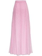 Philosophy di Lorenzo Serafini Polka Dot Chiffon Long Skirt Philosophy di Lorenzo Serafini Polka Dot Chiffon Long Skirt - Pink