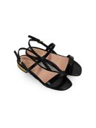 Roberto Festa Boita Ibiza Black Flat Sandal Roberto Festa Boita Ibiza Black Flat Sandal - Nero