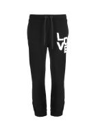 Burberry Camilo - Love Print Cotton Jogging Pants Burberry Camilo - Love Print Cotton Jogging Pants - Black
